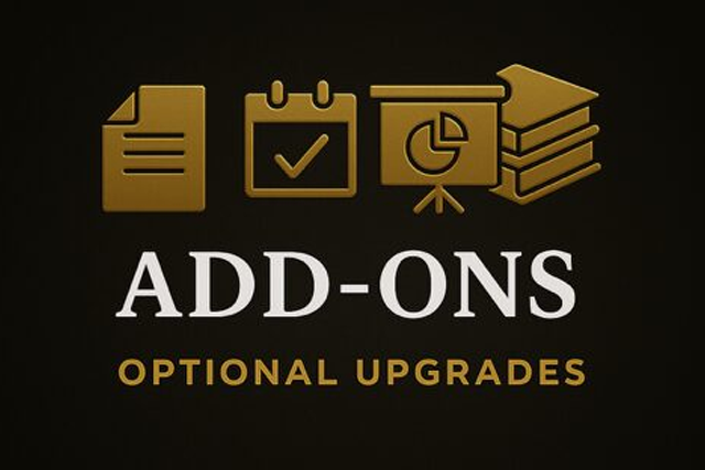 Optional Upgrades